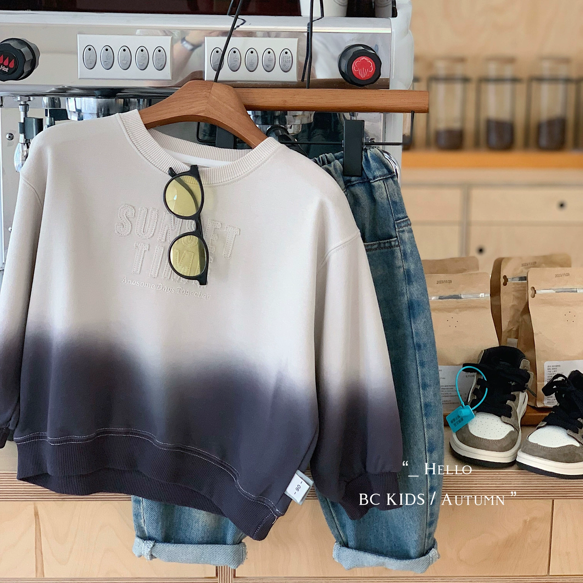 Детский осенний свитшот для мальчиков для отдыха, oversize