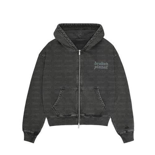 Vintage Streetwear Hooded Sweatshirt and Pants Set with Washed and Distressed Design