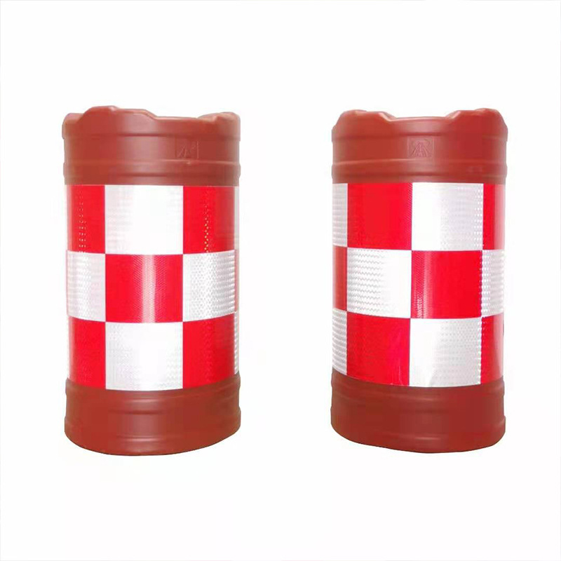 供应反光道路警示隔离防撞桶800*600规格 道路灌水沙塑料隔离墩