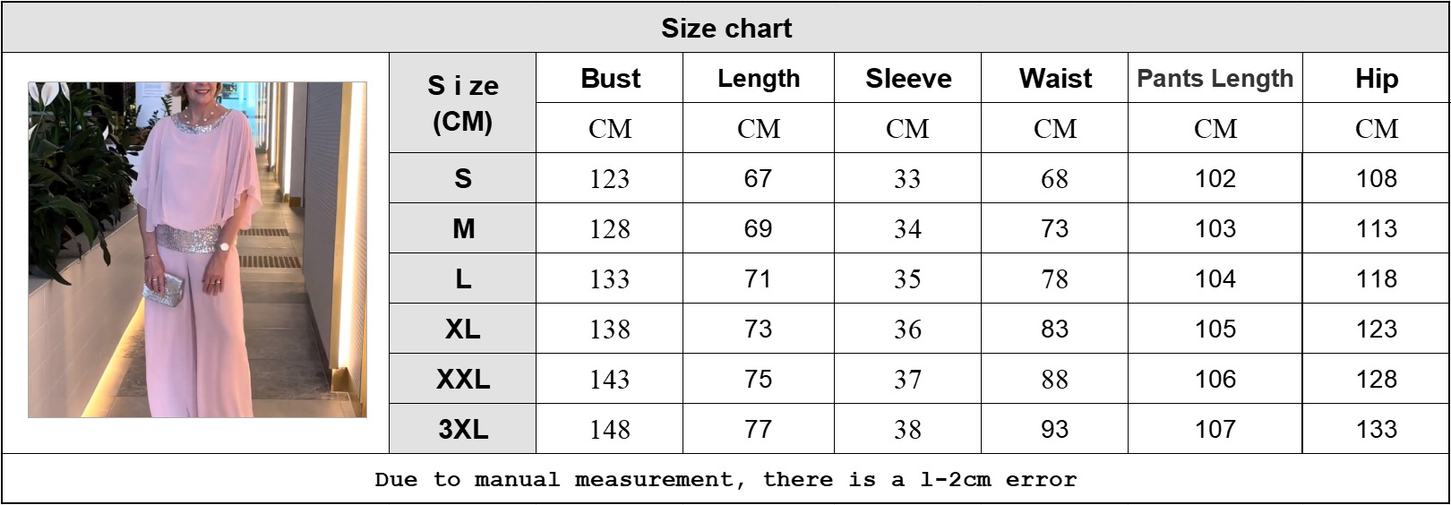 Cross-Border Source European And American 2024 New Style Round Neck Sequin Color Block Batwing Shirt Wide-Leg_ecoleips.com