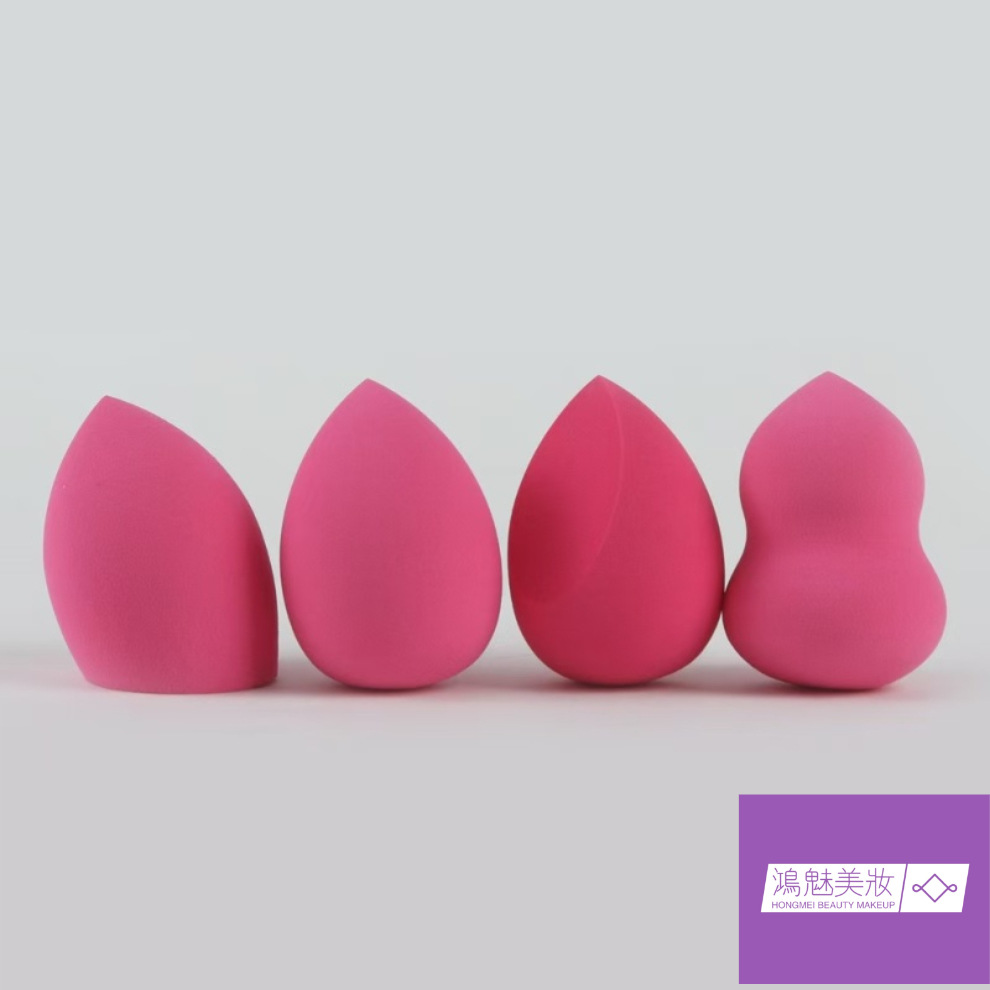 Esponja de maquillaje de doble uso, seca y húmeda, envasada individualmente, venta directa de fábrica Meiyang