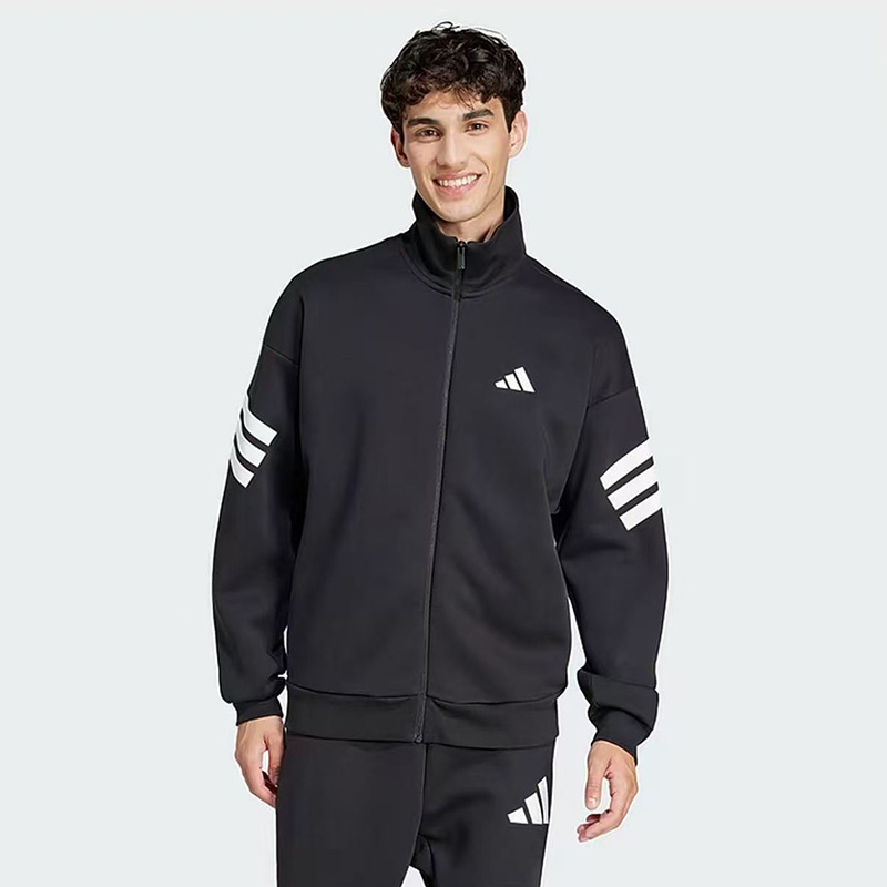 Adidas kişi idman gödəkçəsi, üç zolaqlı, yaz-payız