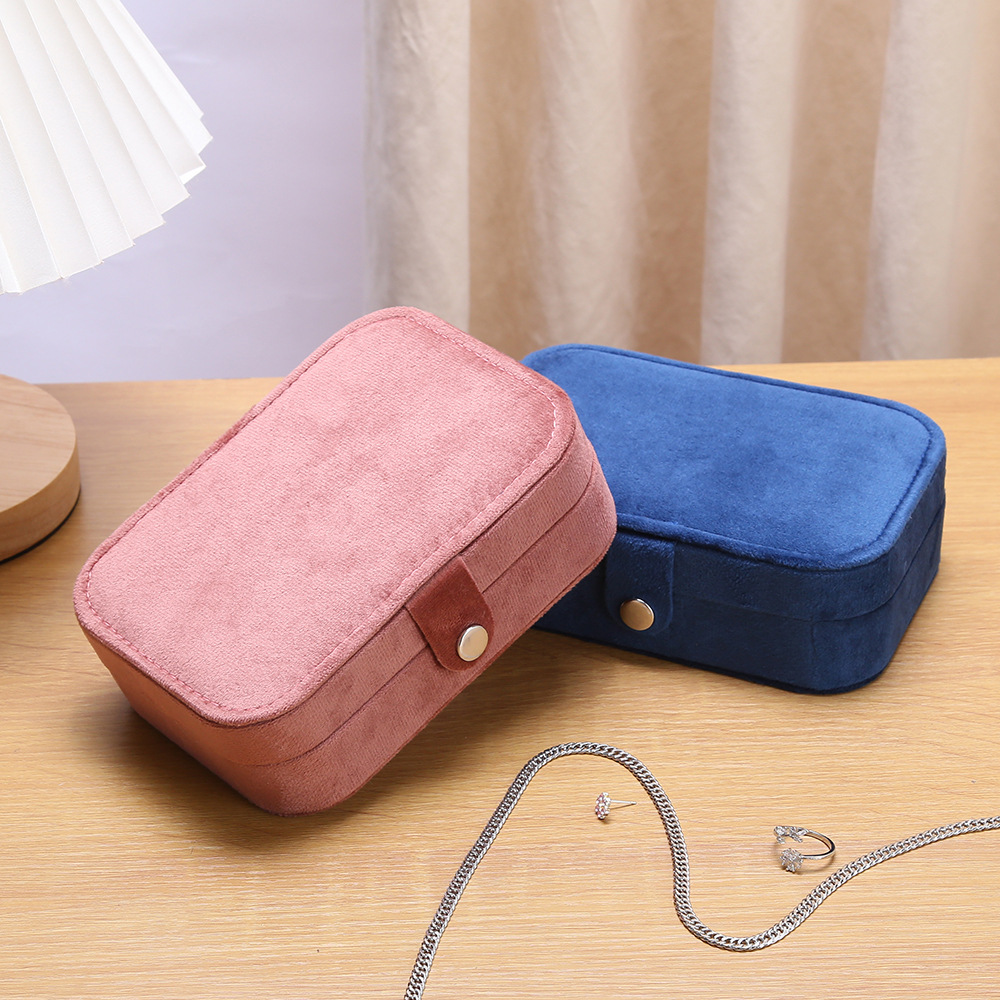 648g Weight Storage Box Storage & Cleaning Jewelry Boxes Classification 1 Piece Quantity Flannel Material Solid Color Pattern Classical Style Classical Solid Color Flannel Wholesale Jewelry Boxes 1