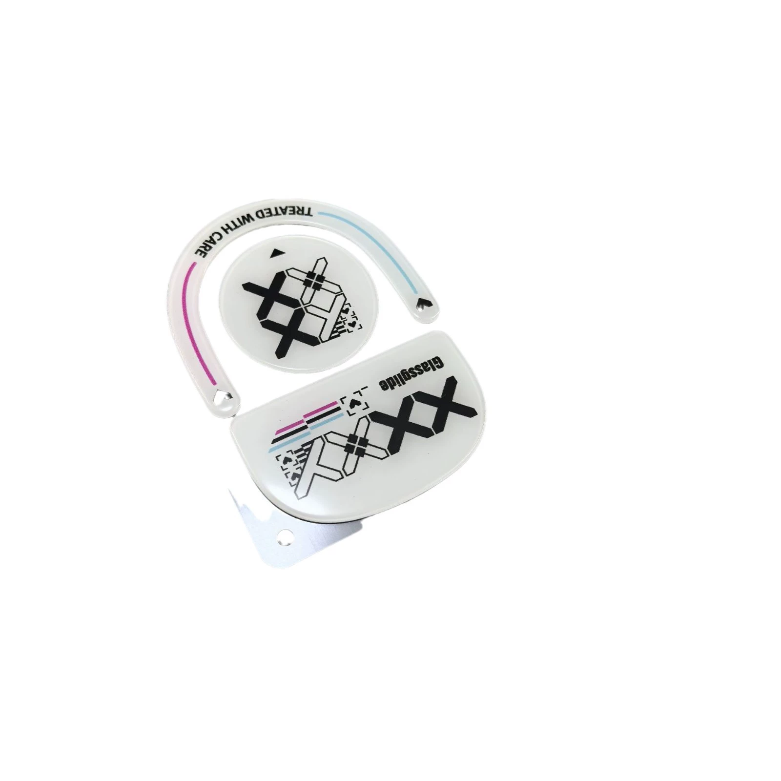Logitech, compatible glass mouse, non-slip leg stickers, second generation, 2G, G502