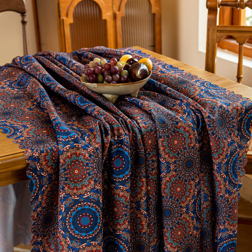 Bohemian Style Tablecloth Print Waterproof Dustproof Wear-resistant Dining Tablecloth Home Use Rectangle Coffee Tablecloth Cross-border Dedicated Supply