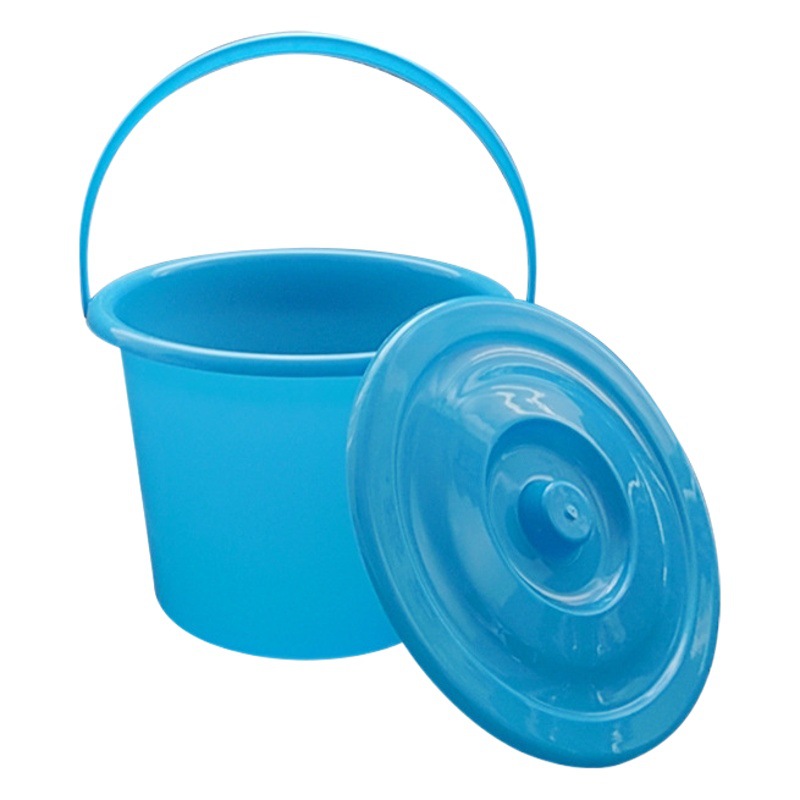 Hospital Urine Bucket with Handle and Scale, Thickeneded Spittoon with Lid to Measure Patient Urine Capacity, Toilet Bucket