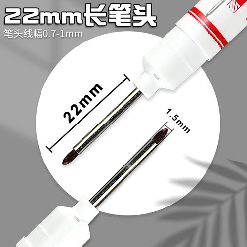 New Year Long Head Special Marker Quick-drying Woodworking Marker Tile Deep Hole Multi-Purpose Black Oil-based Pen Wholesale