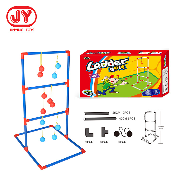 Amazon Supply escalera de golf de juguete para niños estante de escalera Bola de colisión estante parabólico Juego de Pelota de lanzamiento