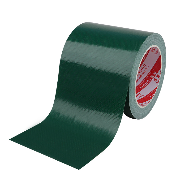 Cinta de reparación de lona verde a base de tela de una sola cara fuerte de Alto adhesivo de lona de reparación de tienda de reparación de fugas cinta adhesiva especial