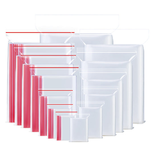6 8 10 silk pe self-sealing bag transparent plastic bag large thick small sealing bag food sealing mouth packaging bag