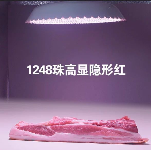 100와트(흰색 쉘) 1248구슬 투명 빨간색 4000K