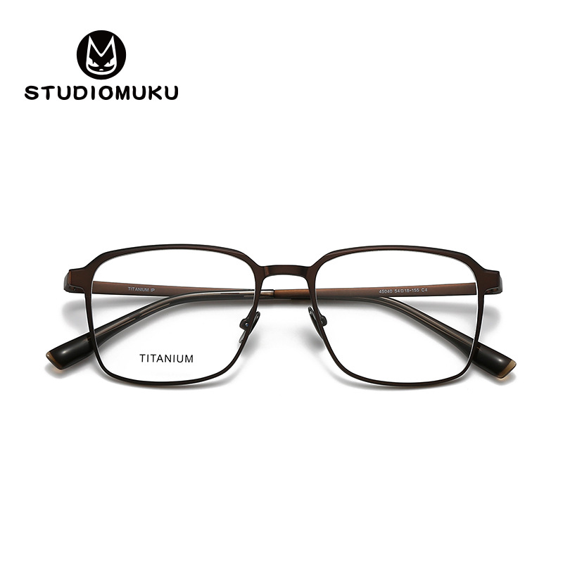 STUDIOMUKU gafas de madera cool marco retro no elegir la piel no elegir usar marco de gafas de diseño de tendencia