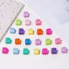 Children's fluorescence crab pin flower-shaped, small hair accessory, hairgrip, internet celebrity, flowered