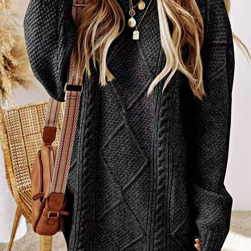 Demi-season fashionable long Japanese retro sweater