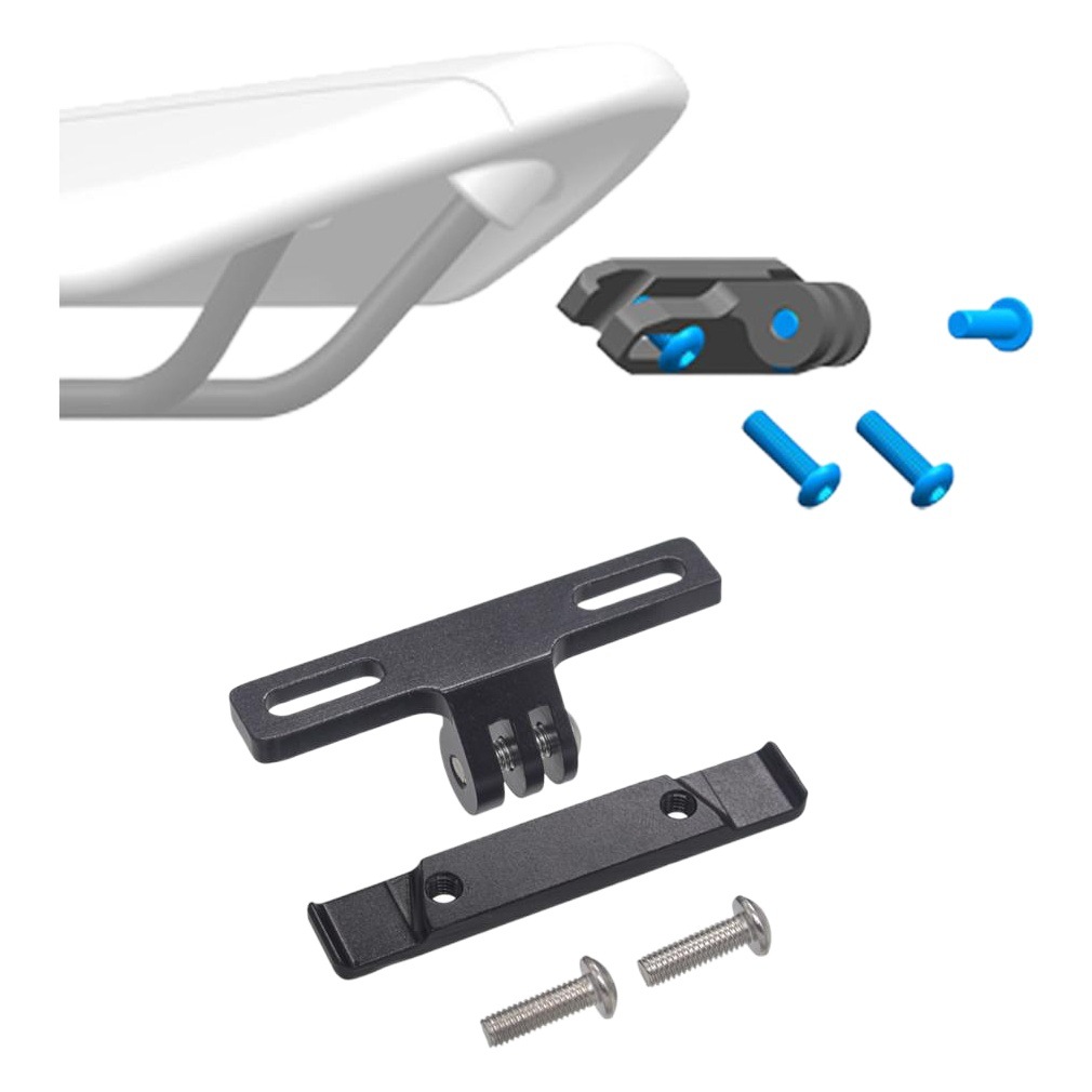 Aplicable a gopro hero6/5/4/3 Cámara CNC aleación de aluminio bicicleta soporte base bicicleta cojín clip