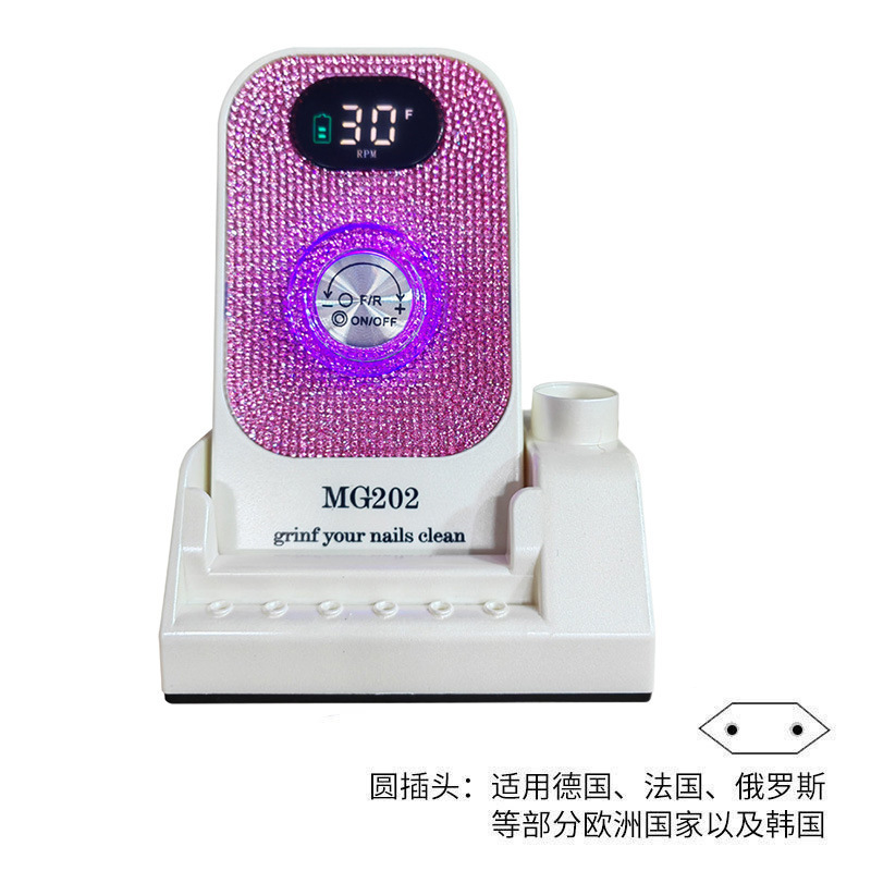 Disposición de almacenamiento eléctrico de 35000rpm ajustable velocidad de rotación de la máquina de molienda eléctrica especial para la tienda de uñas