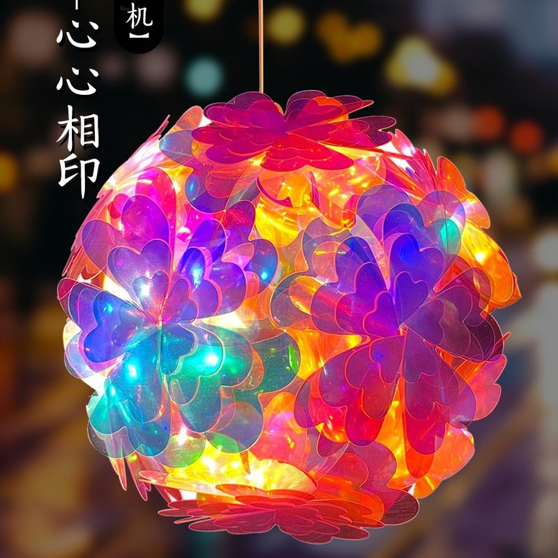 完成品レーザー提灯ネット赤自慢の花灯ハンディ発光小夜灯児童diy材料包中秋節|undefined