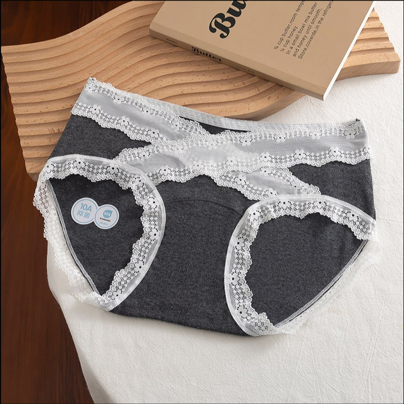 Dulce y puro viento ~ Bragas sexy transpirables, encaje femenino, bolso transpirable, nalgas, sin costuras, nalgas, calzoncillos para mujer