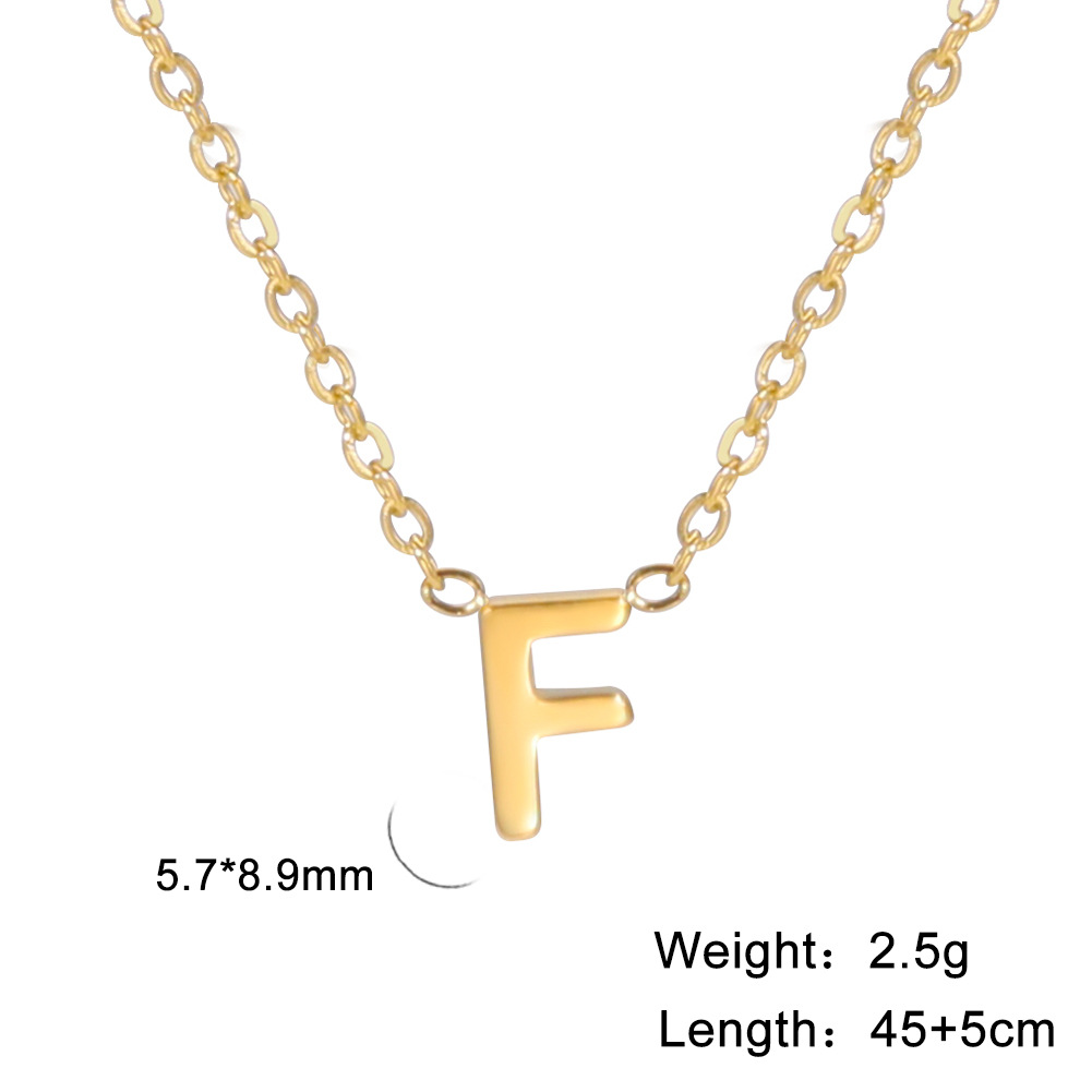 Golden, letter F