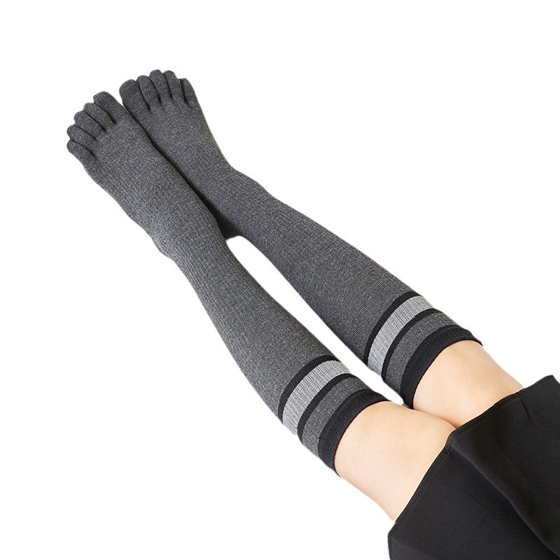 Long demi-season warm socks, fitted