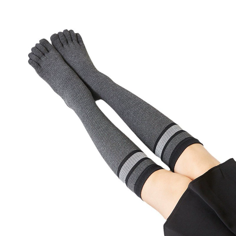 Long demi-season warm socks, fitted