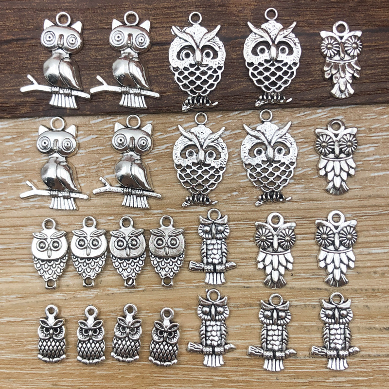 1 new ancient silver alloy retro style series simulation owl pendant pendant diy jewelry accessories 1 new ancient silver alloy retro style series simulation owl pendant pendant diy jewelry accessories