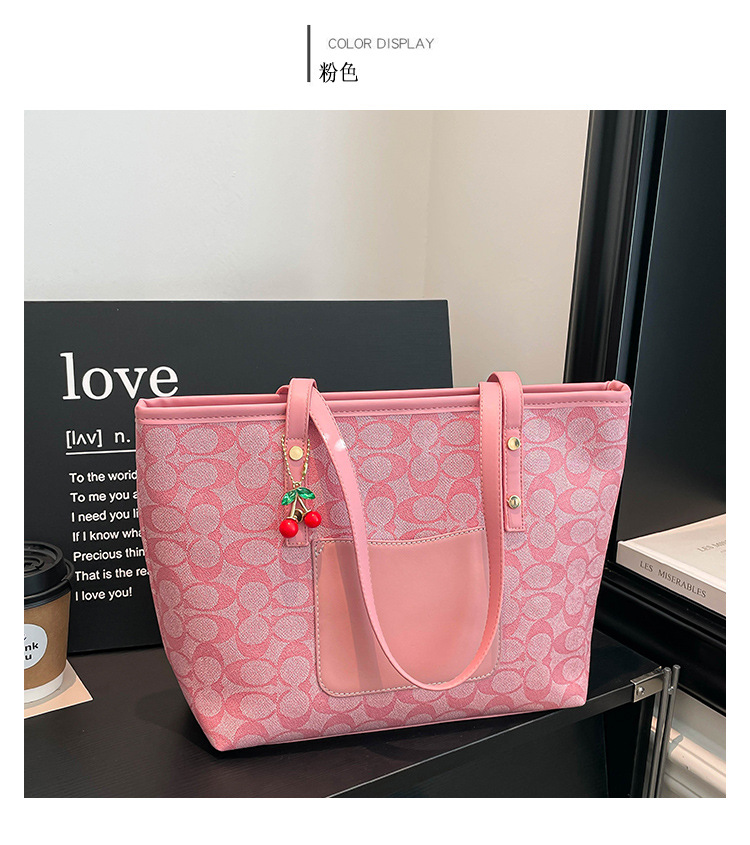 Classic Zipper Tote Bag, Daily Commute Shoulder Handbag, Large Capacity, Multiple Colors Available