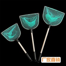 不锈钢双框小号抄网捞鱼虾海鲜小眼网轻便耐用可携式水产超市渔具