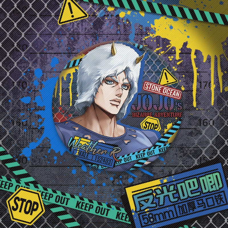 Бейдж с отражающим рисунком сериала JOJO Sea of Stone, Ji Guzi, значок, двумерный Xu Lun, Jotaro, Анна Суй, подвеска значка