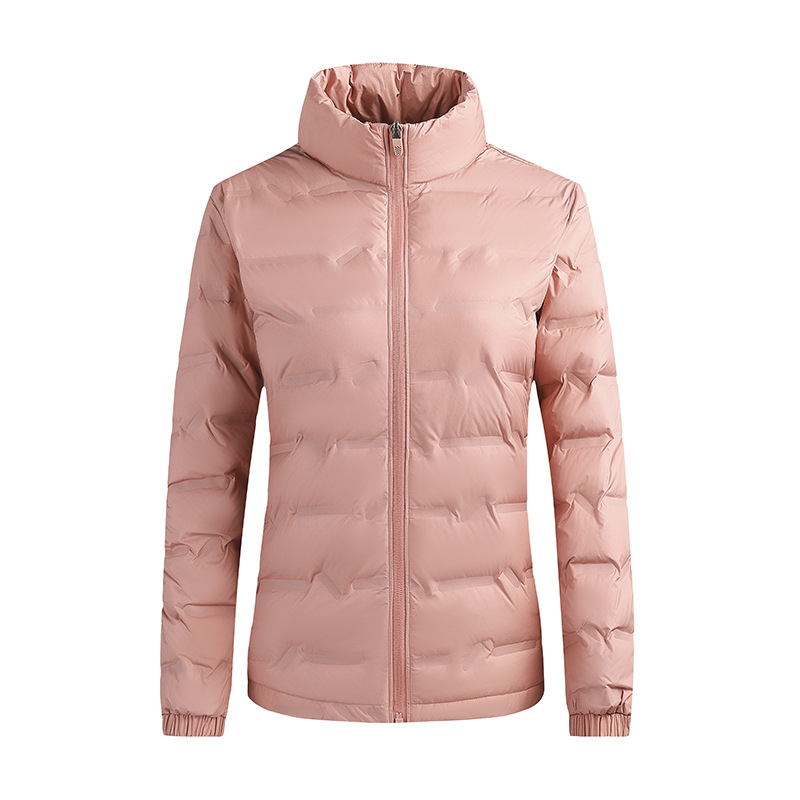 Chaqueta ligera de las mujeres color sólido simple a prueba de viento cálido grafeno abajo chaqueta 85% pato blanco abajo chaqueta hombres al por mayor