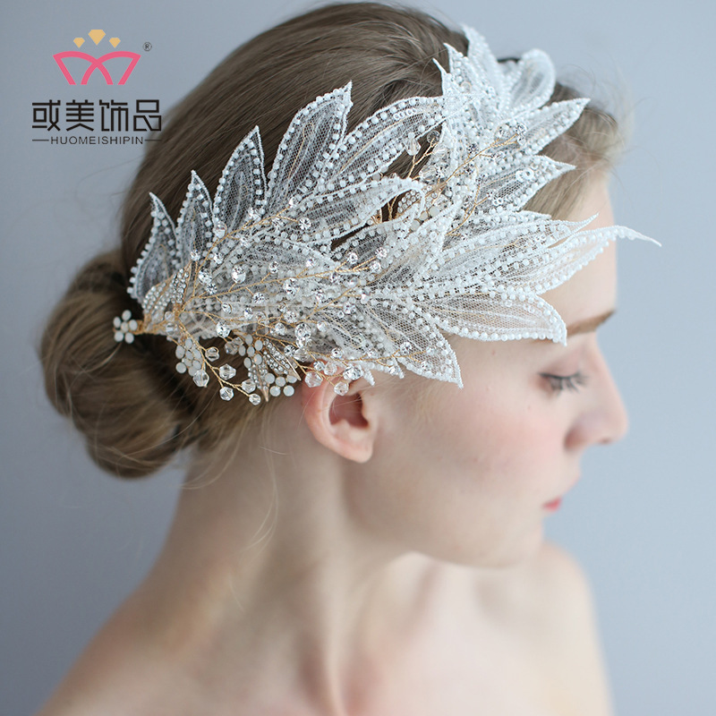 国境を越えた人気のブライダルヘッドドレスロリータレースヘッドバンドヘアアクセサリーイン手作りウェディングアクセサリードレスアクセサリー