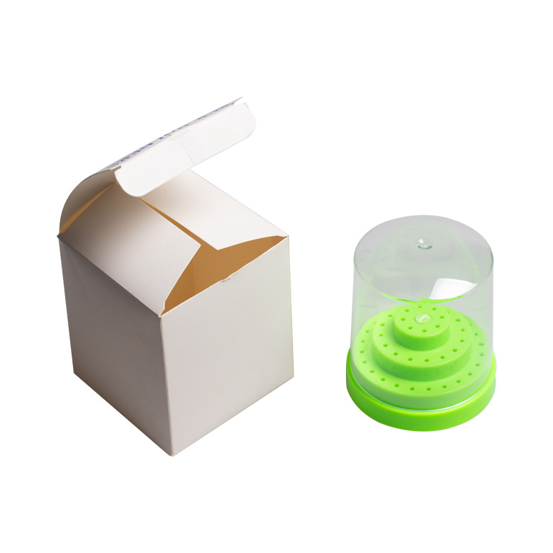 Caja de aguja dental de 48 agujeros de tres colores aguja redonda de plástico cabeza de molienda desinfección caja de almacenamiento de desinfección de alta temperatura titular de la aguja