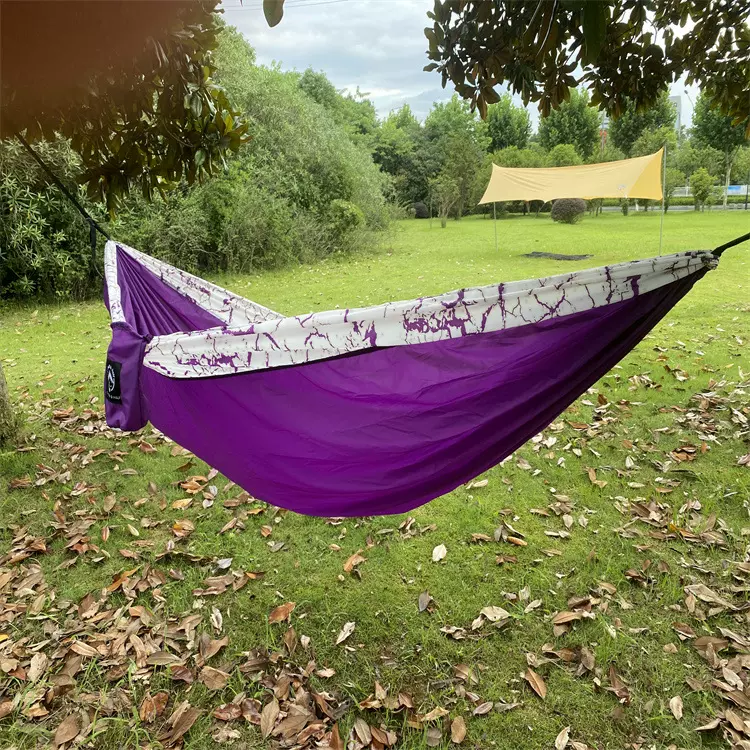 户外大号防蚊帐吊床速开款掉床尼丝纺防侧翻秋千露营休闲外贸批发