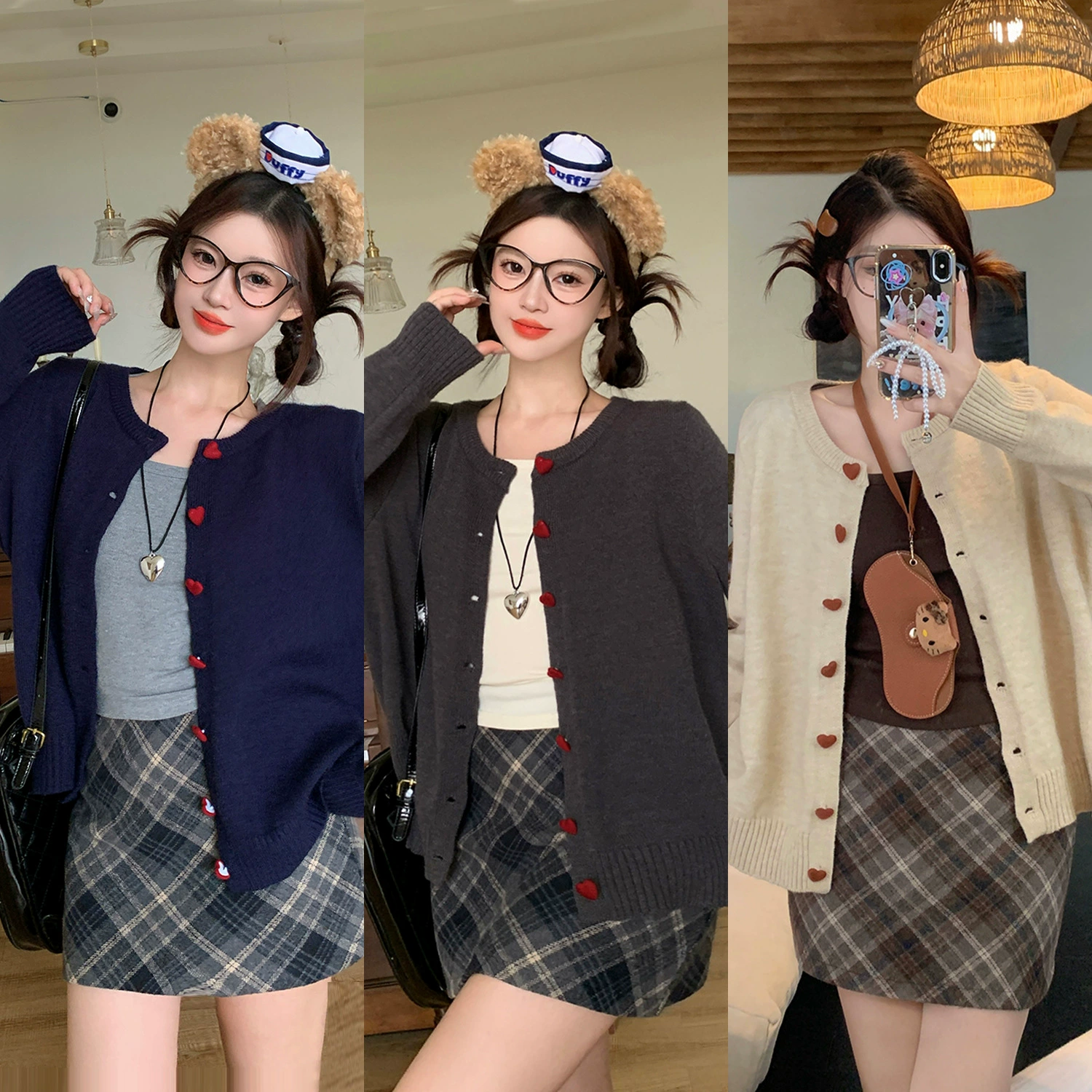 Ранневесенний серый вязаный кардиган с длинными рукавами для женщин больших размеров, повседневный утягивающий верх с нишевым дизайном, модный верх