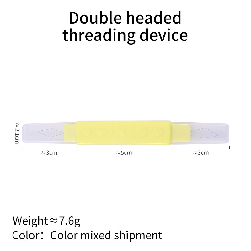 Dispositivo de enhebrado de dos cabezas, separador de cables con tapa protectora, dispositivo de enhebrado portátil, enhebrador de agujas, enhebrado de agujas para el hogar