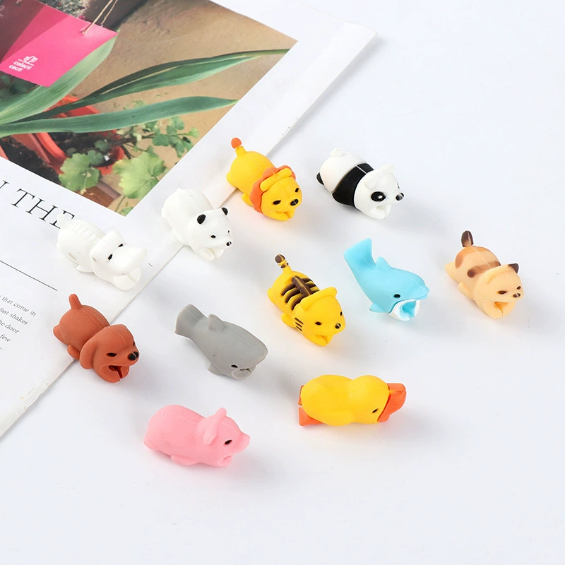 Защитный чехол для кабеля для зарядки мобильного телефона для предотвращения повреждения, универсальный кабель для передачи данных для предотвращения повреждения, защитный чехол для зарядки с милым мультяшным рисунком