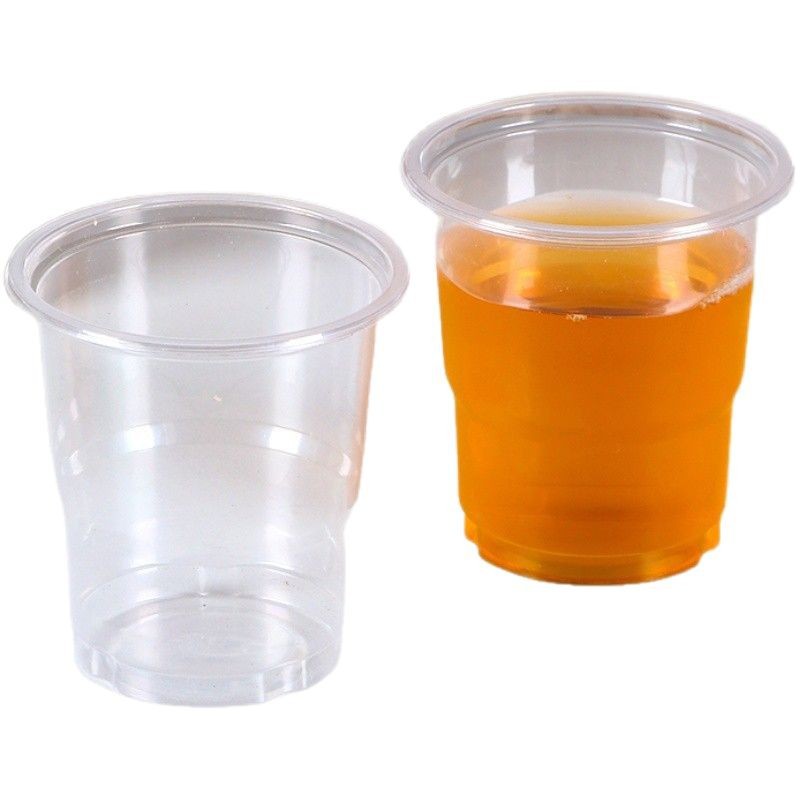 Disposable transparent plastic glass for home use