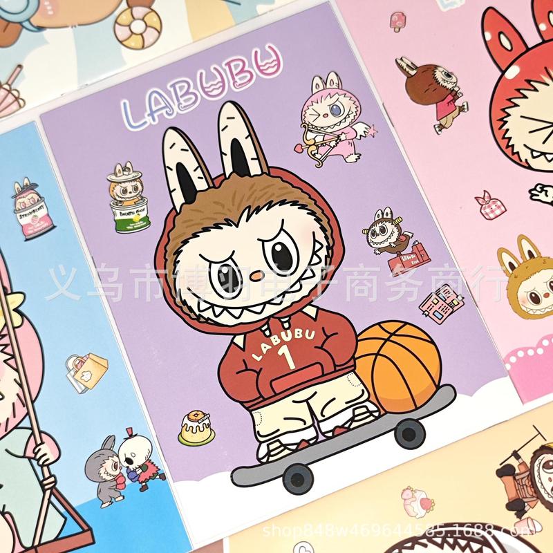labubu拉布布32k作业本卡通可爱学生日记本记事本可爱高颜值本子|undefined