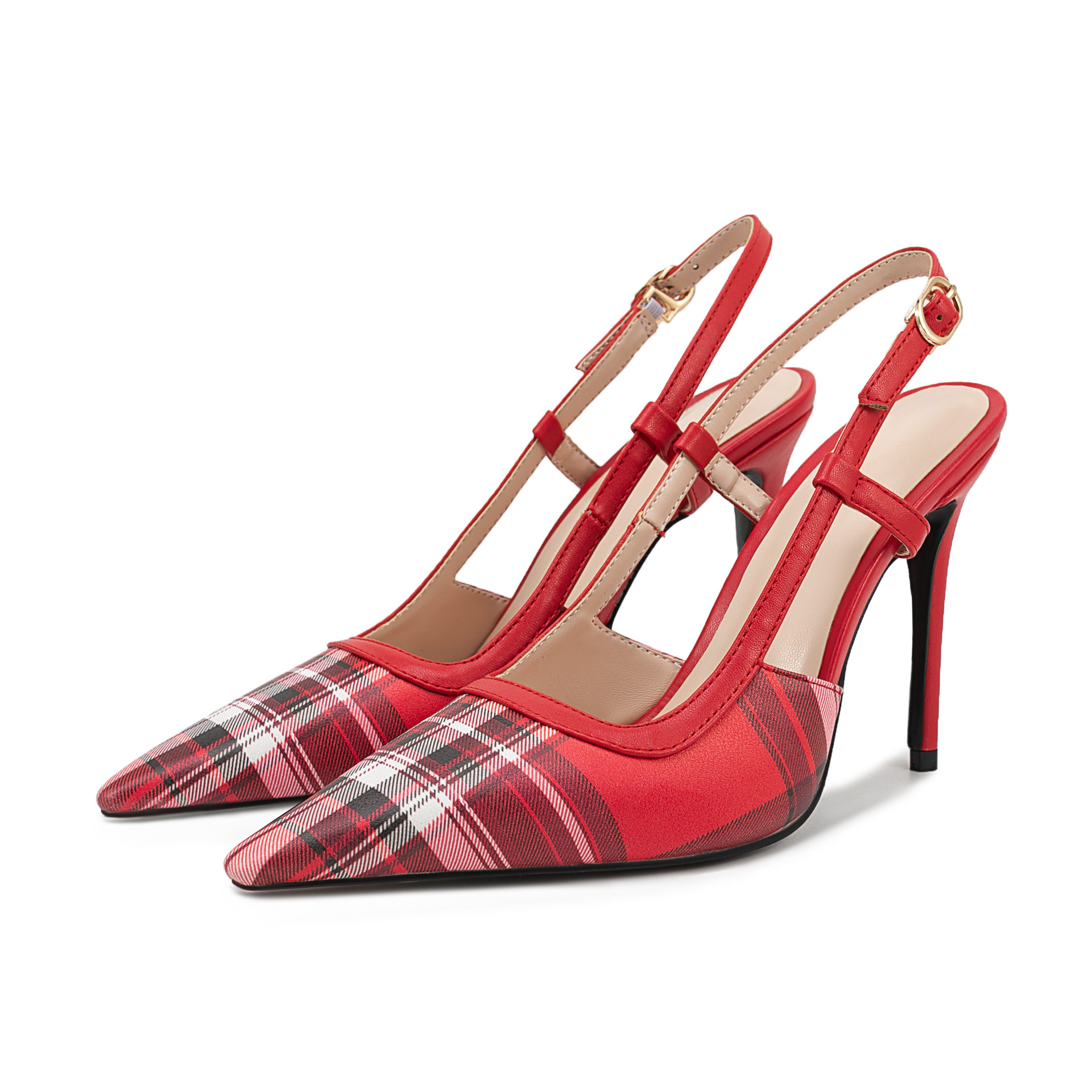 French style baotou sandals for women, paired with skirts, wide and chubby feet, high heels, shallow mouth leopard print back empty single shoes for women