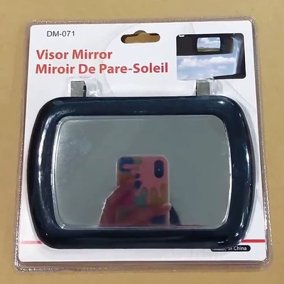Car sun visor clip-on makeup mirror, car diamond-embellished vanity mirror, additional in-car passenger-side touch-up mirror (Sun visor rearview mirror) - clip-on-makeup-mirror-16711cm