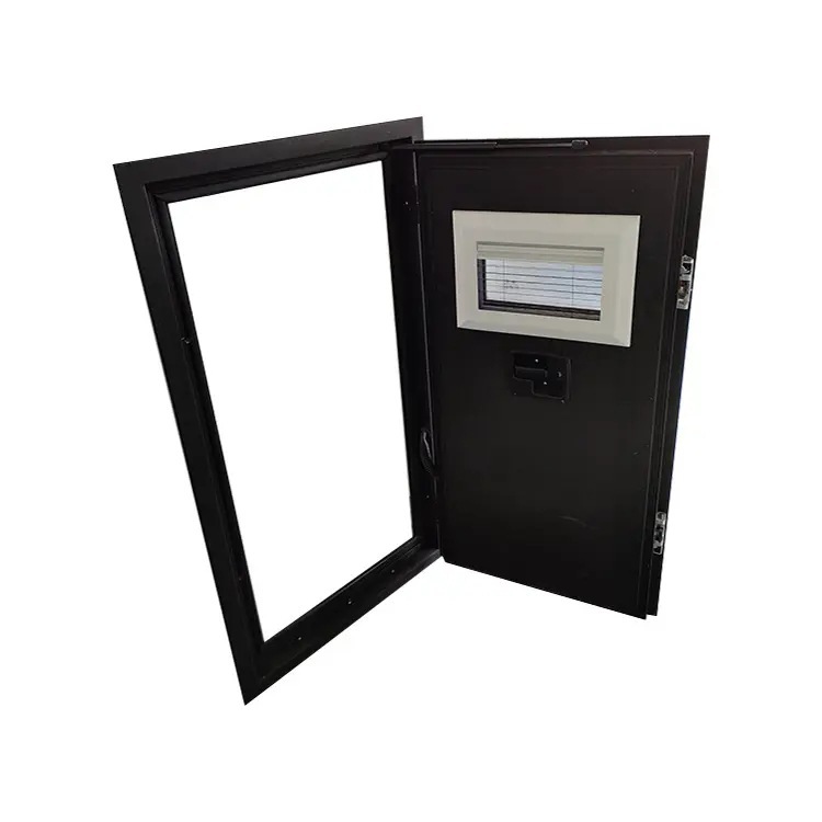 房车门 重卡汕德卡越野房车铝合金门 钢化玻璃窗中门