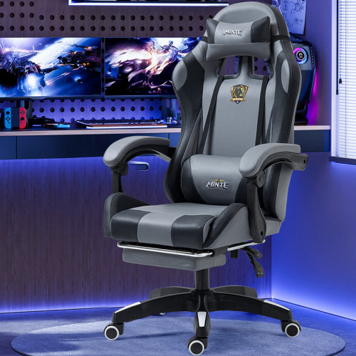Technology cloth gaming chair cross-border racing style liftable gaming chair comfortable sedentary home office computer chair manufacturer