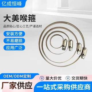 大美喉箍304不锈钢活箍水管油烟机洗衣机煤气管卡箍厂家加工定制
