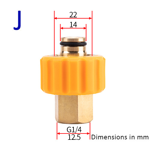Lavadora de espuma de alta presión regadera conector de espuma PISTOLA DE PULVERIZACIÓN de coches lavadora de alta presión pistola de agua boquilla conector de rosca interna