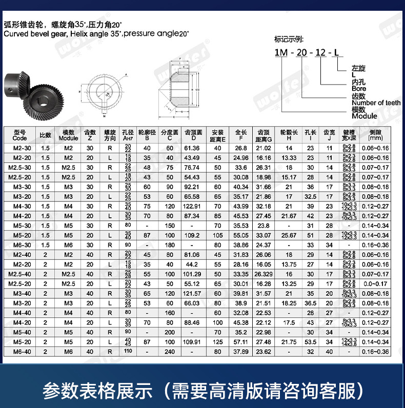 Metal Transmission Parts, Toothed Fan Helical Bevel Gears, H7 High-Precision Helical Gears, Mechanical Transmission Parts, Accessories, Factory Processing