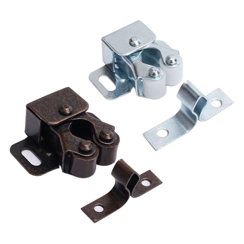 Fábrica al por mayor de bronce rojo puerta del Gabinete de acero toque cuentas pequeño armario magnético cocina gabinete puerta tarjeta tipo pequeño toque cuentas