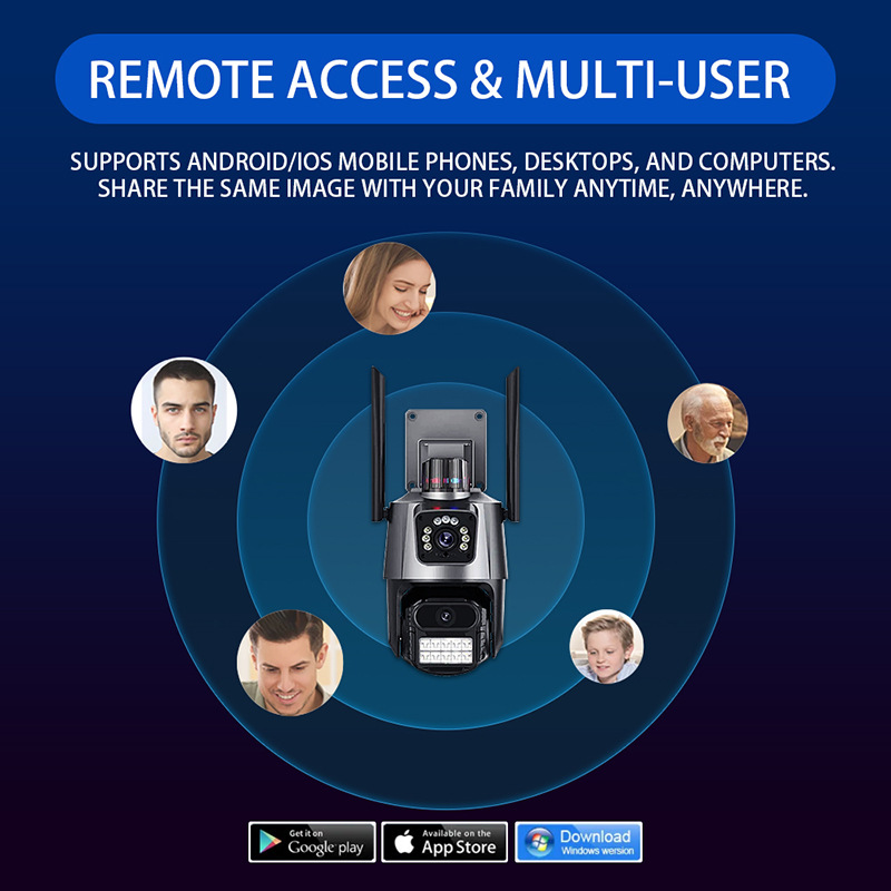 yoosee跨境爆款室外防水AI监控摄像头夜视高清WiFi家用CCTV监控器