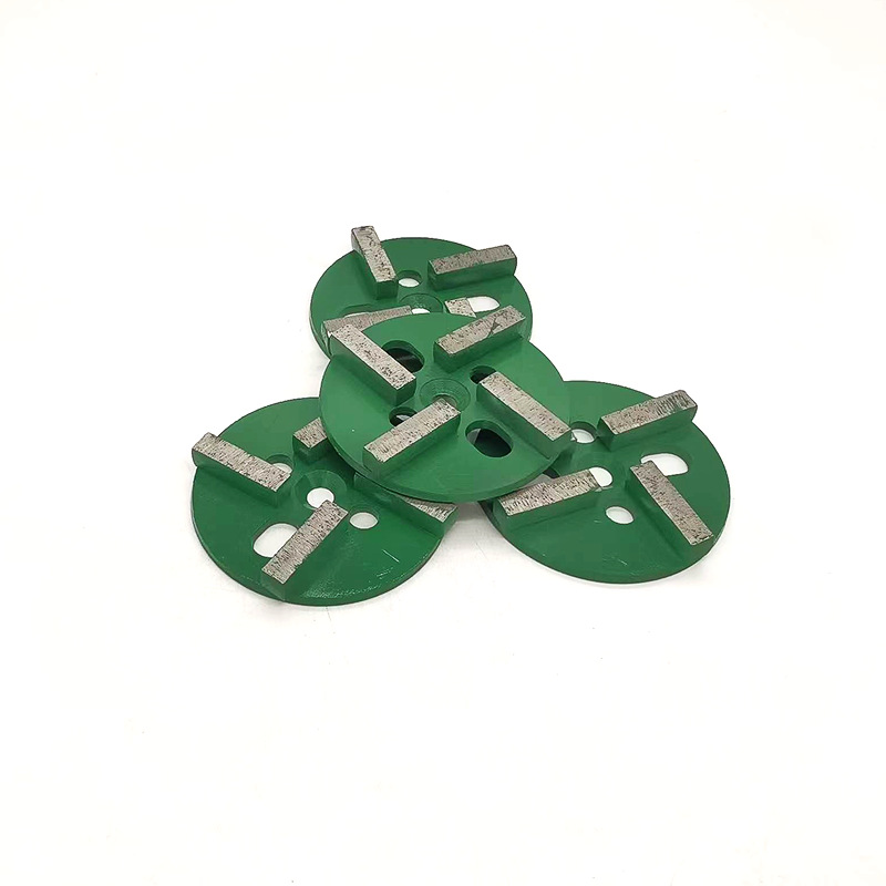 4寸金刚石混凝土地坪地抛研磨100磨块翻新抛光金属磨片铁磨盘厂家