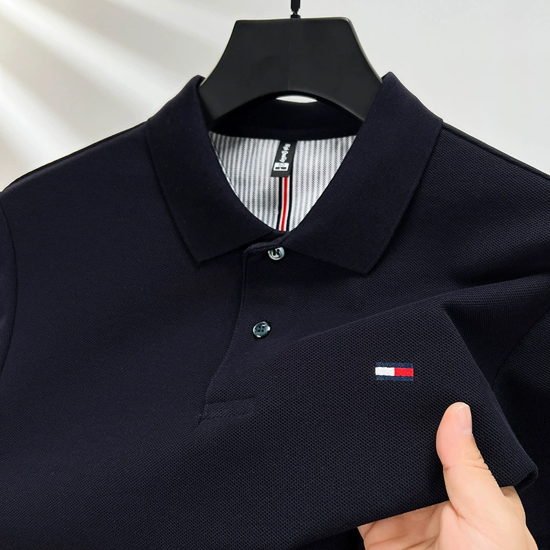 Summer cotton elite short sleeve T-shirt, polo, 100% cotton
