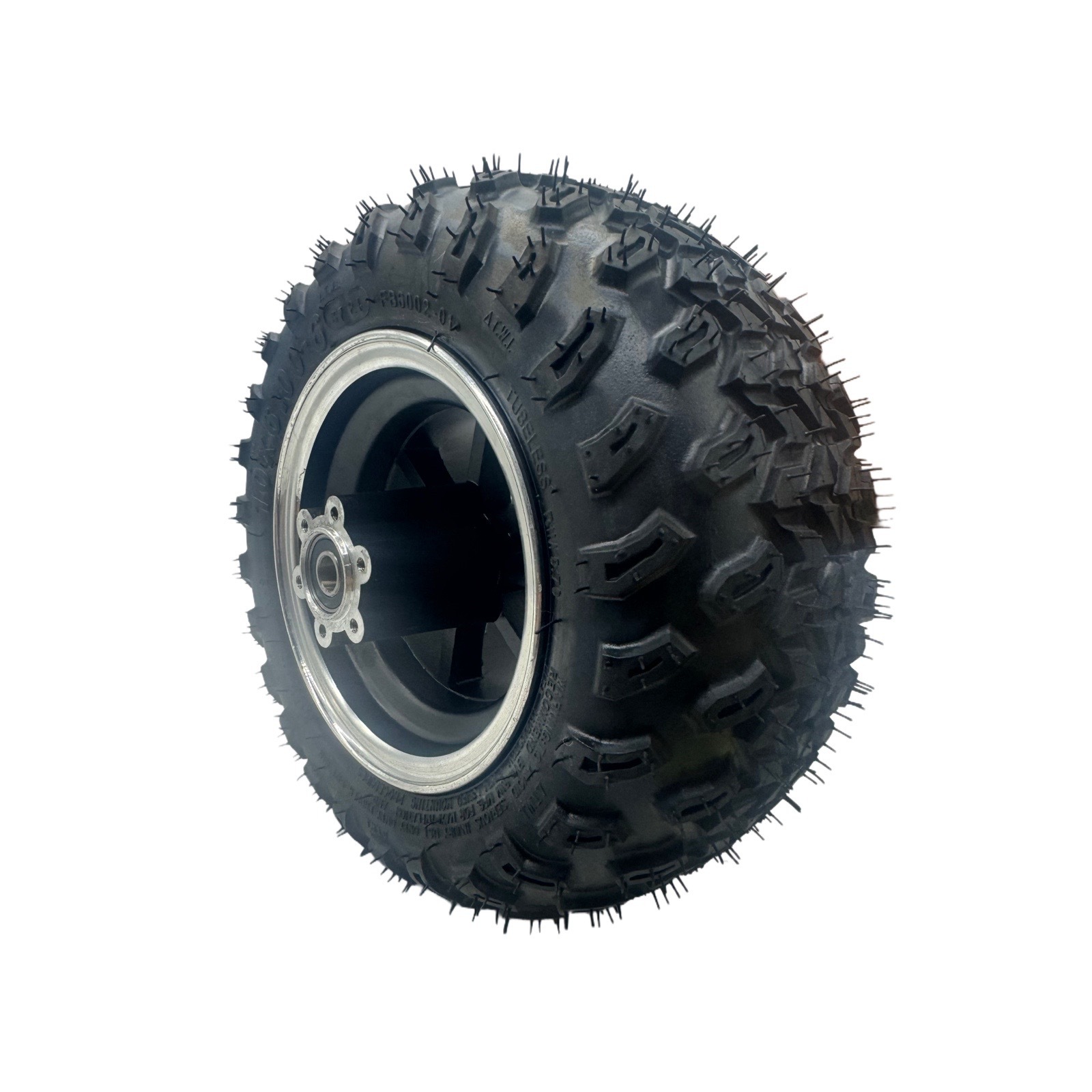 Small Harley 10X6.00-6 Vacuum Off-Road Tubeless Tire Brake Disc Wheel 12mm Axle Hole 10inch